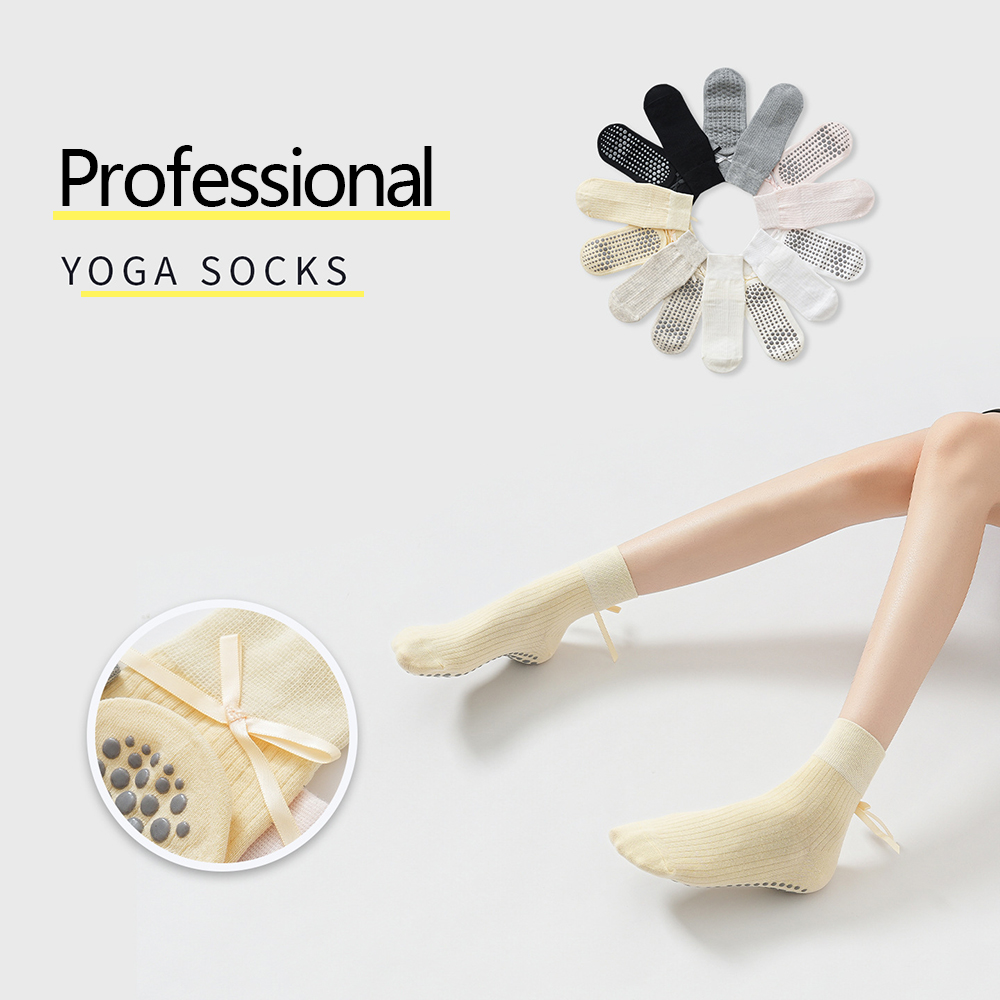 Yoga Of Fitness - Chaussettes de yoga à nœud mignon