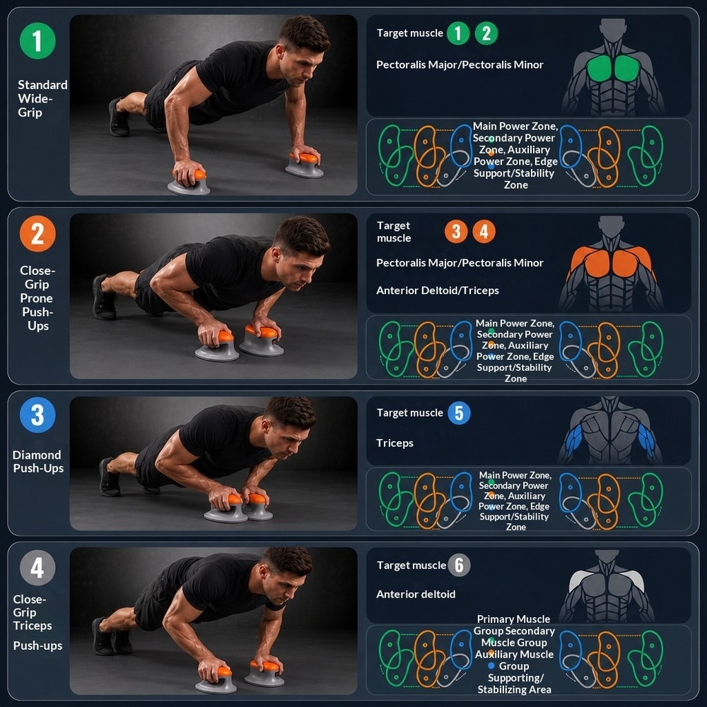 Nouvelle grande planche de mus - Push Up Board avis et prix